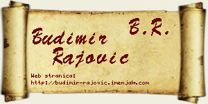 Budimir Rajović vizit kartica